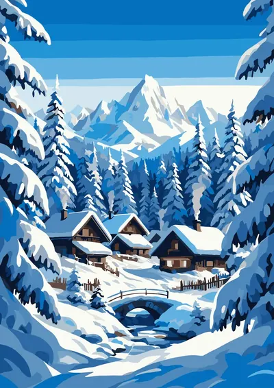 Alpine Chalet — finished picture