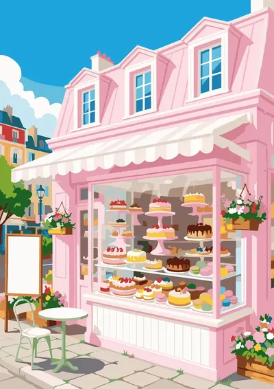 Patisserie Shop — finished picture