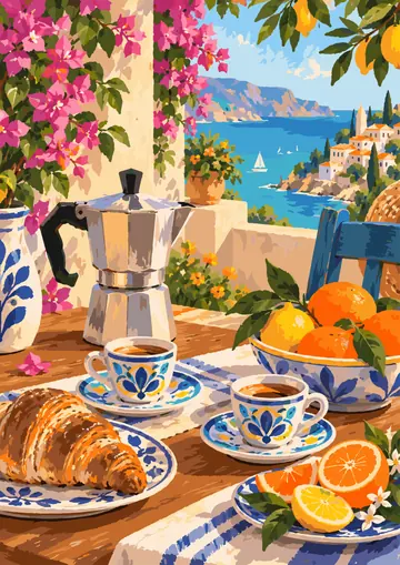 Moka and Oranges — finished page