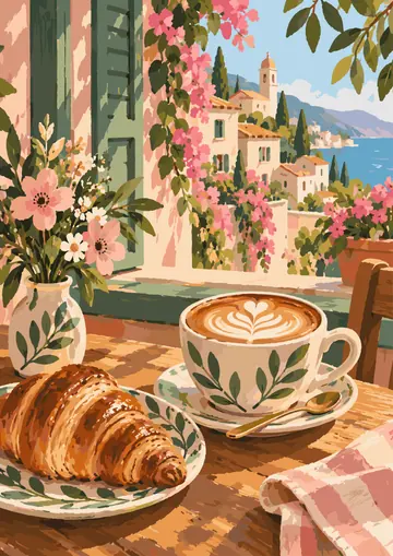 Sea Window Croissant — finished page