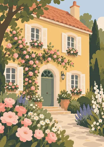 Yellow House Climbing Roses — finished page