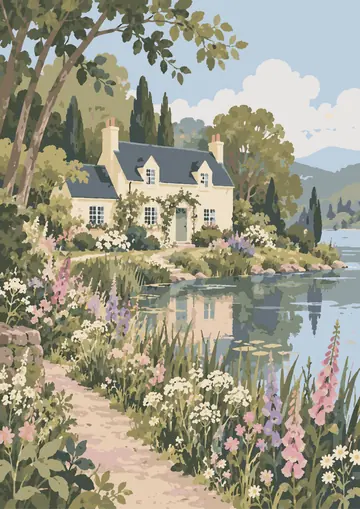 Lakeside Cottage — finished page