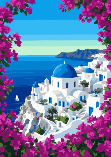 Greek Island — finished page