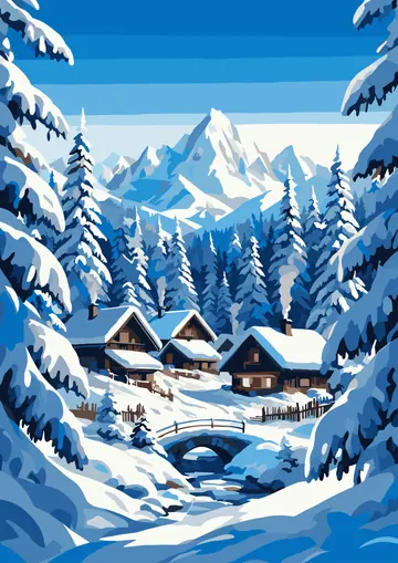Alpine Chalet — finished page