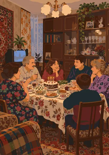 Family Feast — finished page