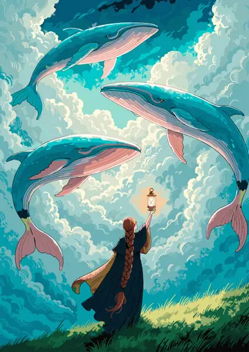 Sky Whales — finished page