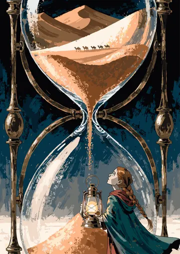 Hourglass Desert — finished page