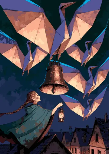 Paper Cranes — finished page