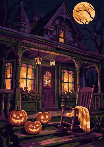 Pumpkin Porch — finished page