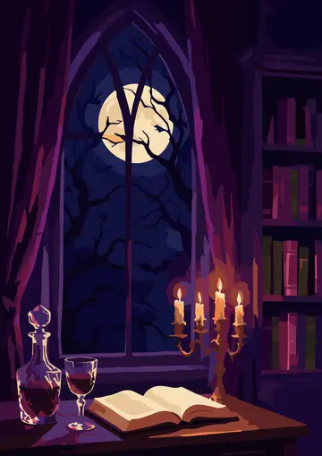 Vampire's Study — finished page