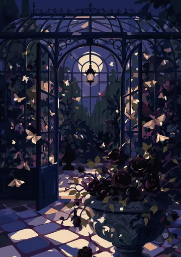 Conservatory Black Roses — finished page