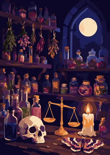 Alchemist's Shelf — finished page
