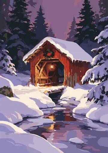 Covered Bridge — finished page